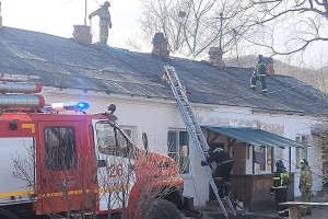 Пожар в доме на улице Кольцова