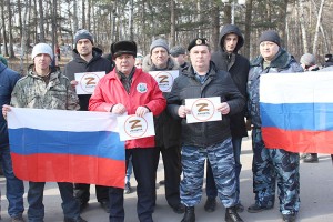 Мужчины из «Боевого братства» Zа наших военных и народ Украины