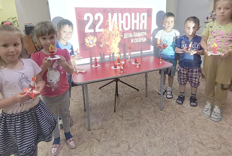 Акция «Свеча памяти» в детском саду №2