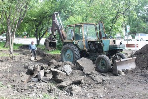 Компания «Импульс» приступила к строительству сквера на Замараева
