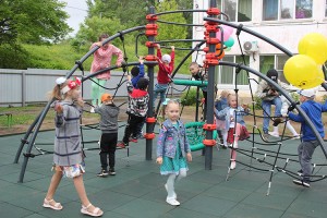 Игровой городок в садике №1 открыли в этом году ко Дню защиты детей