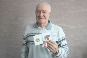 Юрий Григорьевич - обладатель пяти золотых значков ГТО
